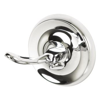 Dbl Robe Hook Chrm