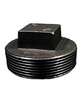 Plug Sq Head 2-1/2 Blk