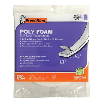 Foam Tape 3/8X1/4X17'