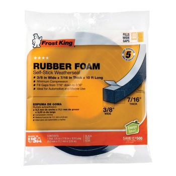 Foam Tape Rbbr 10'X7/16