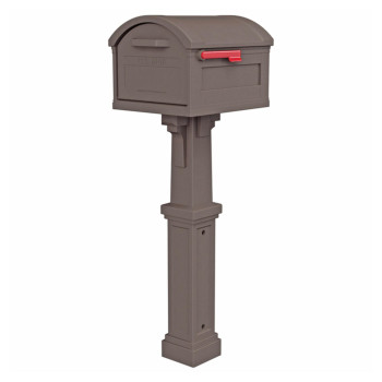 Mailbox Plstc Mocha 54H