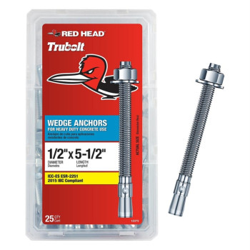 Wdg Anchor 1/2X5.5 25Pk