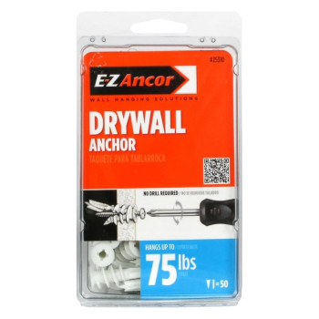 Drywll Anchors Twst 50Pk