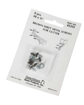 Screw Shmetal Brn 8Pk