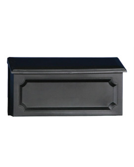 Mailbox Horz Poly Black