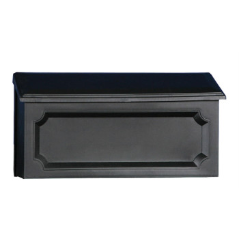 Mailbox Horz Poly Black