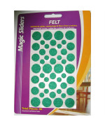 Pad Felt Asst Grn46Pk (Pack Of 6)