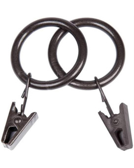 Clip Rings Dk Brwn 14Pk