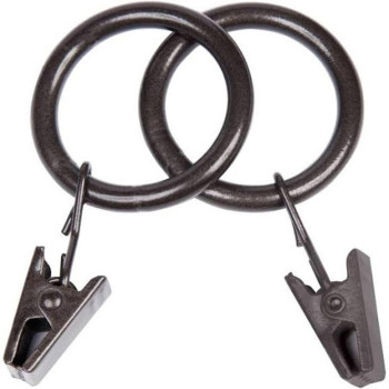 Clip Rings Dk Brwn 14Pk