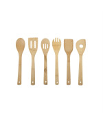 Utensil Set Bamboo 6Pc