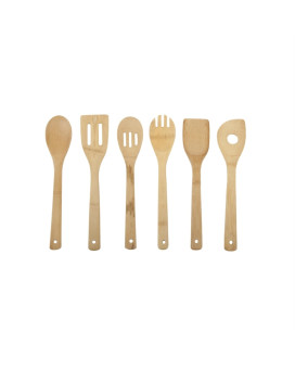 Utensil Set Bamboo 6Pc