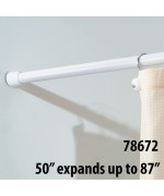 Shower Rod 50-87Wht