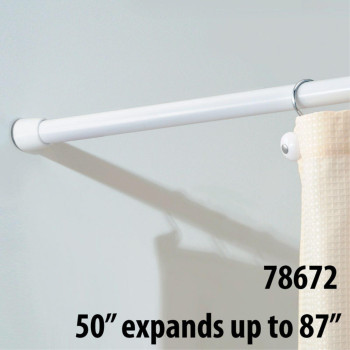 Shower Rod 50-87Wht