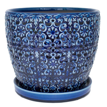 Planter Mediter Blue 12