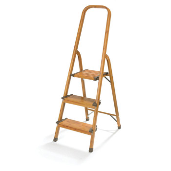 Step Stool Wdgrain Alum