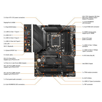 Mb Msi|Mag Z690 Tomahawk Wifi Ddr4