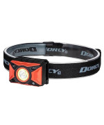 Dorcy 41-4337 650-Lumens Led Usb Rechargeable Motion-Activated Headlamp, Red