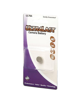 Ultralast Ul76A 76A Photo Button Battery