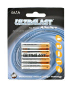 Ultralast Ula4Aaa Ula4Aaa Aaa Alkaline Batteries, 4 Pk, Multicolor