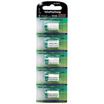 Dantona Val-544A-5 Valuepaq Energy 544A Alkaline Cylindrical Cell Batteries, 5 Count (Pack Of 1)