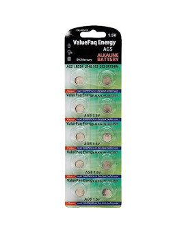 Dantona Val-Ag5-10 Valuepaq Energy Ag5 Alkaline Coin Cell Batteries, 10 Pack