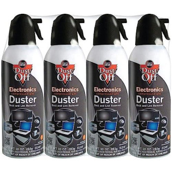 Dust-Off Dpsxl4A 10Oz Electronics Dusters, 4 Pk