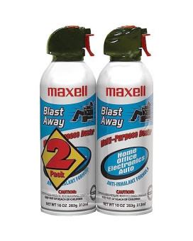 Maxell 190026 Ca-4 Canned Air 10Oz 2-Pack