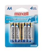 Maxell 723465 Ready-To-Go Long Lasting And Reliable Alkaline Aa Battery 4-Pk