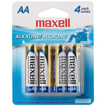 Maxell 723465 Ready-To-Go Long Lasting And Reliable Alkaline Aa Battery 4-Pk