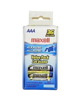 Maxell 723815 Aaa Performance Long Lasting Alkaline Batteries - 36 Pack, Computer