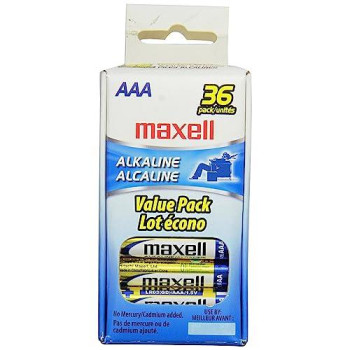 Maxell 723815 Aaa Performance Long Lasting Alkaline Batteries - 36 Pack, Computer