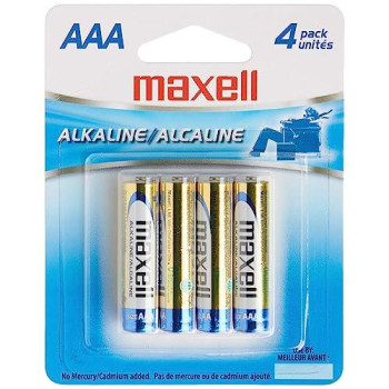 Maxell 723865 Ready-To-Go Long Lasting And Reliable Alkaline Aaa Battery ,4 Count (Pack Of 1)