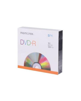 Memorex Dvd-R Dvd-R 4.7 Gb Cake Box 5/Pack-Mfg 635042/6350 - Sold As 6 Units