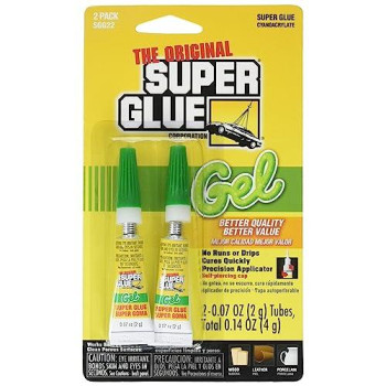 The Original Superglue Sgg22-12 Thick-Gel Super Glue Tube (Double Pack)