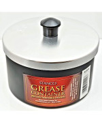 Grease Strainer Cup &Amp; Lid, Aluminum, 40-Oz.