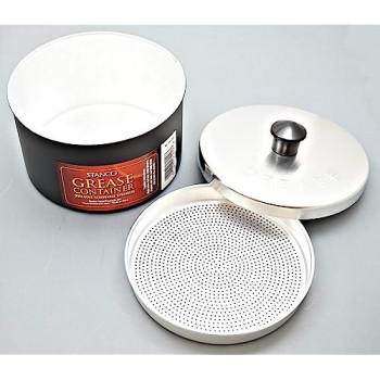 Grease Strainer Cup &Amp; Lid, Aluminum, 40-Oz.