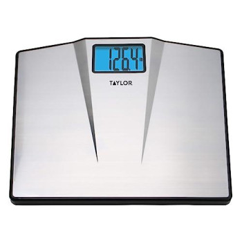 Taylor Precision Products Digital Bathroom Scale, 1 Count (Pack Of 1), Silver