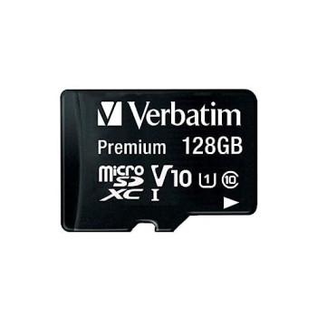 Verbatim 128Gb Premium Microsdxc Memory Card With Adapter, Uhs-I Class 10