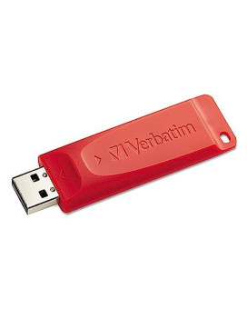 Verbatim 97005 Store 'N'Go Usb 2.0 Flash Drive, 64Gb, Red