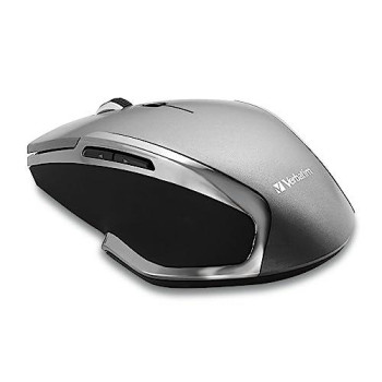 Verbatim 2.4G Wireless 6-Button Led Ergonomic Deluxe Mouse - Computer Mouse With Nano Receiver For Mac And Pc - Black