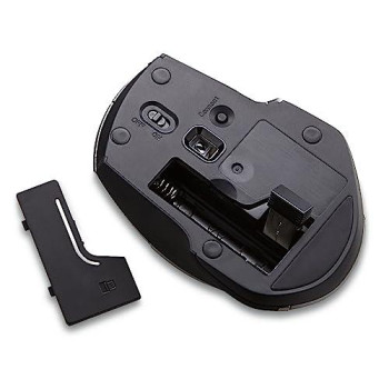 Verbatim 2.4G Wireless 6-Button Led Ergonomic Deluxe Mouse - Computer Mouse With Nano Receiver For Mac And Pc - Black