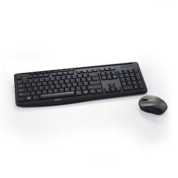 Verbatim Wireless Silent Mouse & Keyboard Combo - 2.4Ghz With Nano Receiver - Ergonomic, Noiseless, And Silent For Mac And Windows - Graphite (99779)