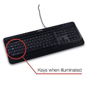 Verbatim Illuminated Wired Keyboard