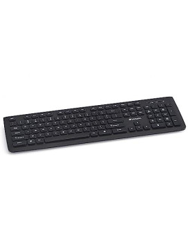 Verbatim 2.4Ghz Wireless Slimline Keyboard Plug And Play Usb Receiver Compatible With Pc, Laptop