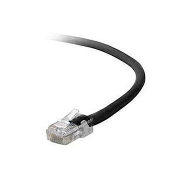 10Ft Cat6 Snagless Patch Cable, Utp, Black Pvc Jacket, 23Awg, 50 Micron, Gold Pl