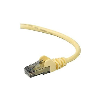 3Ft Cat6 Snagless Patch Cable, Utp, Yellow Pvc Jacket, 23Awg, 50 Micron, Gold Pl