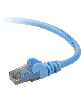 2Ft Cat6 Snagless Patch Cable, Utp, Blue Pvc Jacket, 23Awg, 50 Micron, Gold Plat