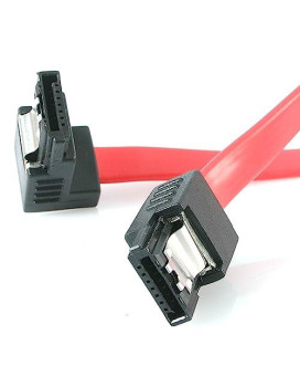 18In Latching Sata To Right Angle Sata Serial Ata Cable - Sata - M/M - 18 Inch -