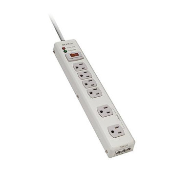 Home Series 6 Outlet Surge Protector - External - 10 Output Connector(S)