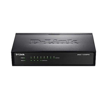 Unmanaged Fast Ethernet Switch. 8-Port 10/100 Poe Switch, 4 802.3Af Poe Ports.